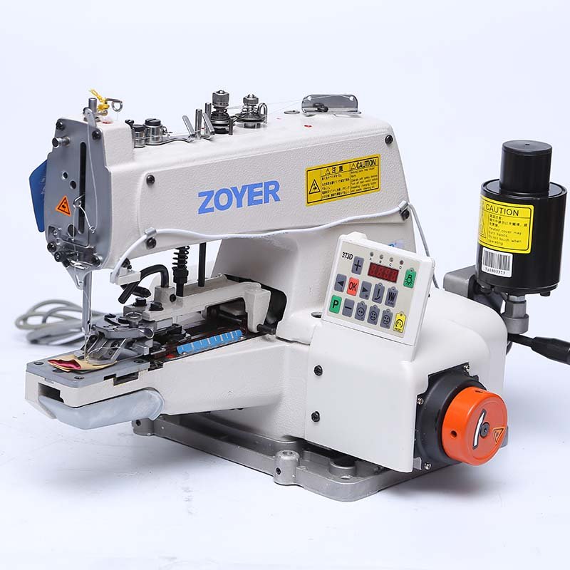 Zoyer electric Bartack attaching making Industrial Sewing Machine ZY373 for jeans shirt suits