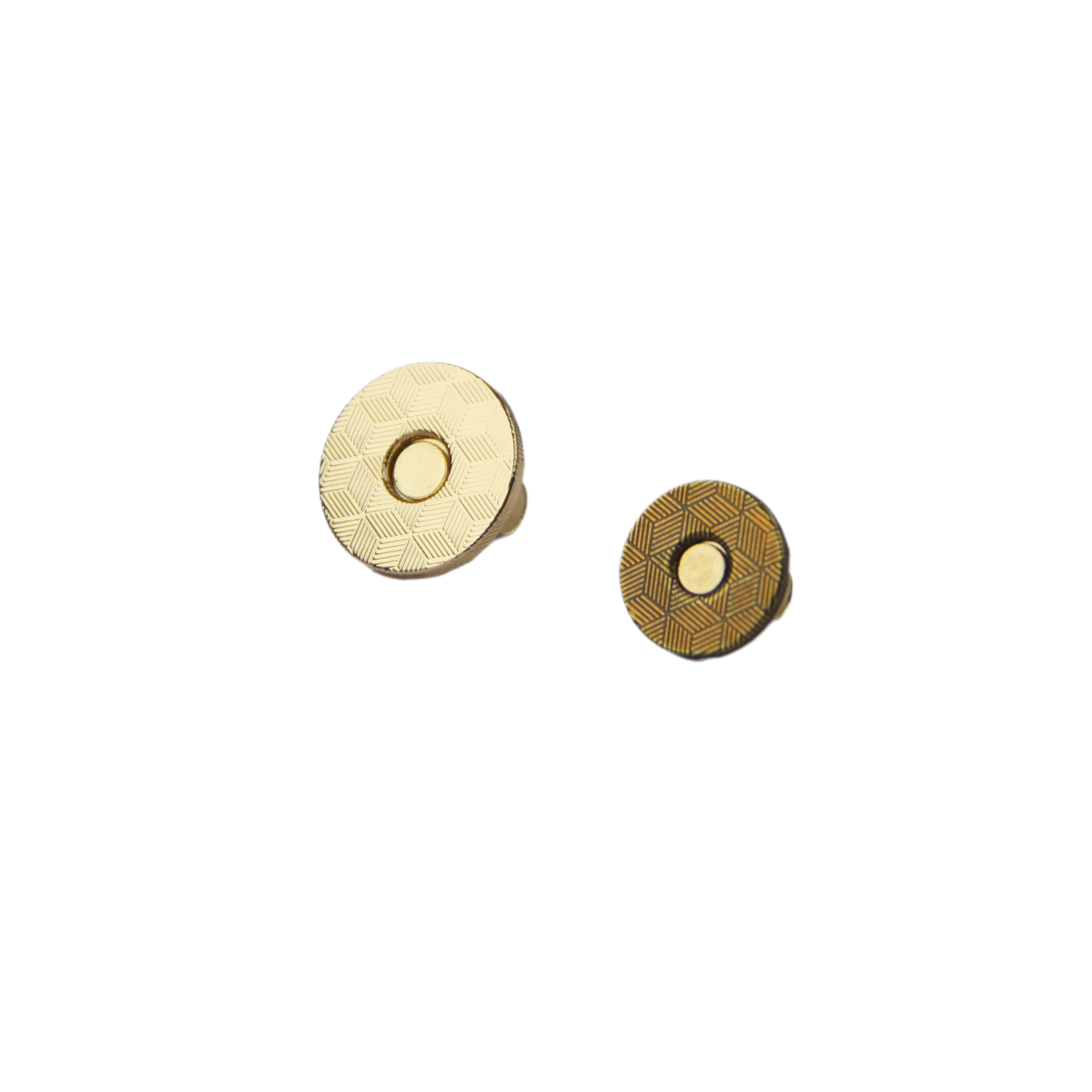 14mm Slim Copper Magnetic button for handbag Antique gold Metal snaps for purse and clothes