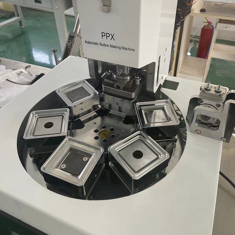 Stock Pneumatic Electric Rectangle 50X50mm Button Maker Kit Badge Making Machine + Paper Cutter + 1000Pcs Fridge Magnet Button