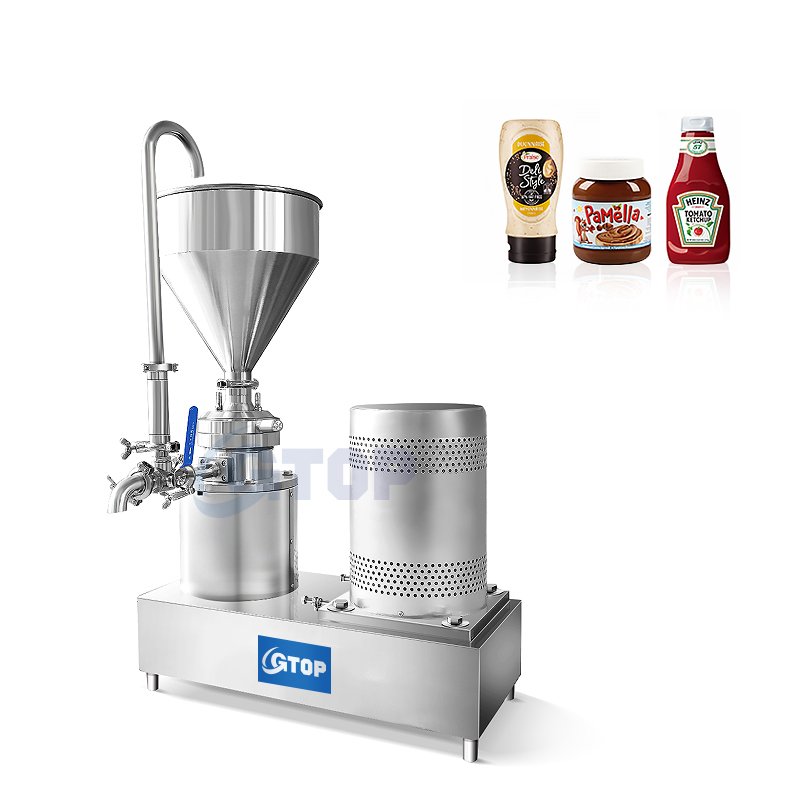 Gtop Cocoa Bean Butter Paste Grinder Commercial Horizontal Colloid Mill Nut Peanut Butter Mill Grinder Grinding Maker