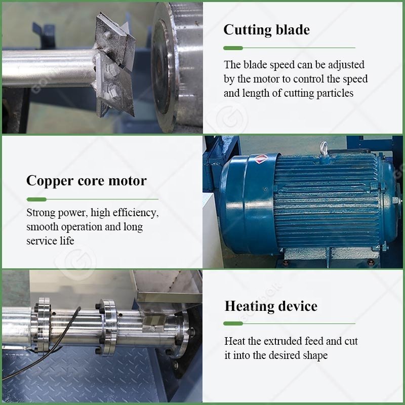 500kg/H Fish Shrimp Feed Pellet Wet Pet Treat Extruder Full Production Line Dog Rabbit Food Make Machine