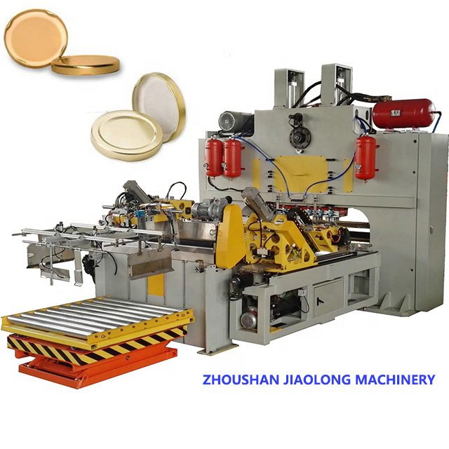 Automatic metal lug caps making machines for glass bottle metal cap making machine Twist off cap product line