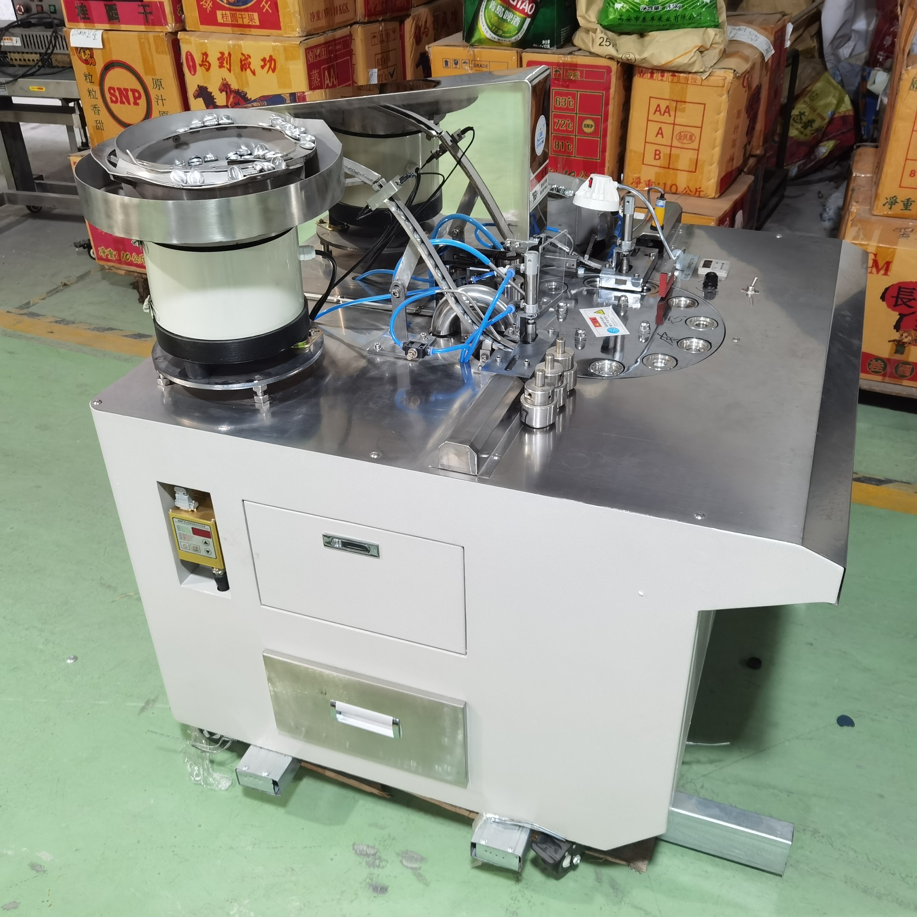 Automatic Metal Fabric Covered Cover Cloth Button Making Machine For Sale