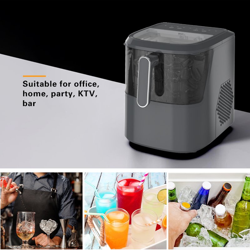 Factory New Household Automatic Countertop Handle Portable Small Mini Ice Cube Maker Machine For Home