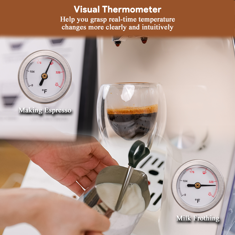 High Quality Household Electric Button Operation Semi Automatic Espresso Coffee Machine