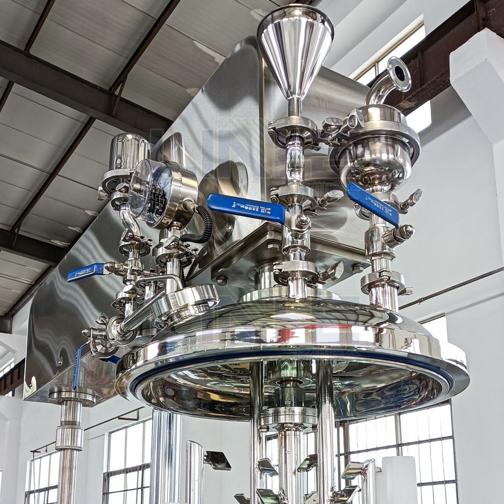 LINHE Vacuum Mayonnaise Ketchup Tartar Sauce Production Mixing Machine Homogenizing Tank with Heater