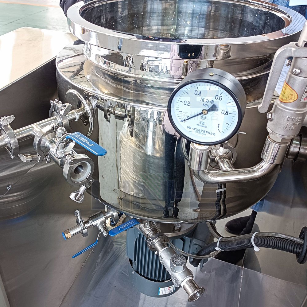 LINHE Vacuum Mayonnaise Ketchup Tartar Sauce Production Mixing Machine Homogenizing Tank with Heater
