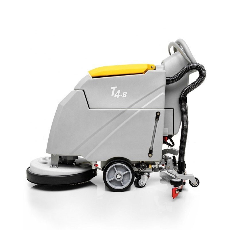 floor scrubber machine manufacturer electronic control makes more convenient to assemble and disassemble brushes automatically