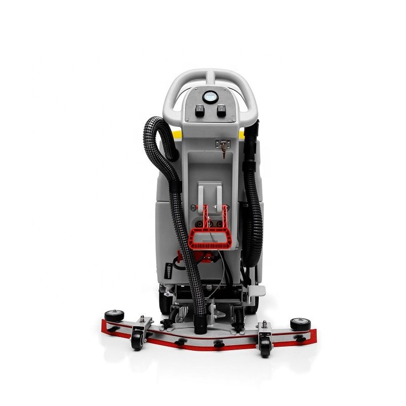 floor scrubber machine manufacturer electronic control makes more convenient to assemble and disassemble brushes automatically