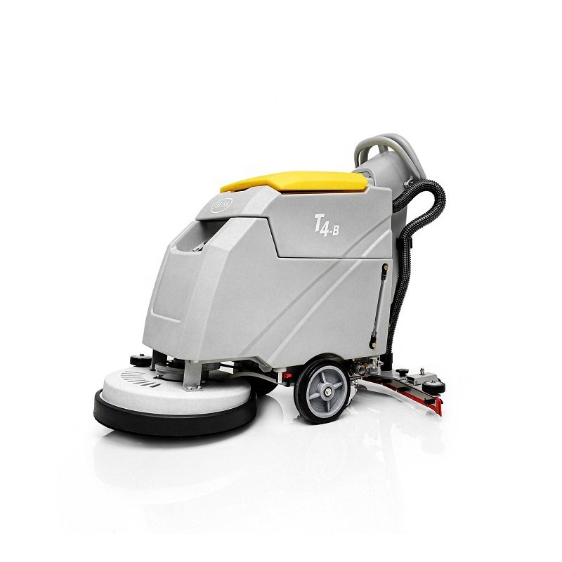 floor scrubber machine manufacturer electronic control makes more convenient to assemble and disassemble brushes automatically