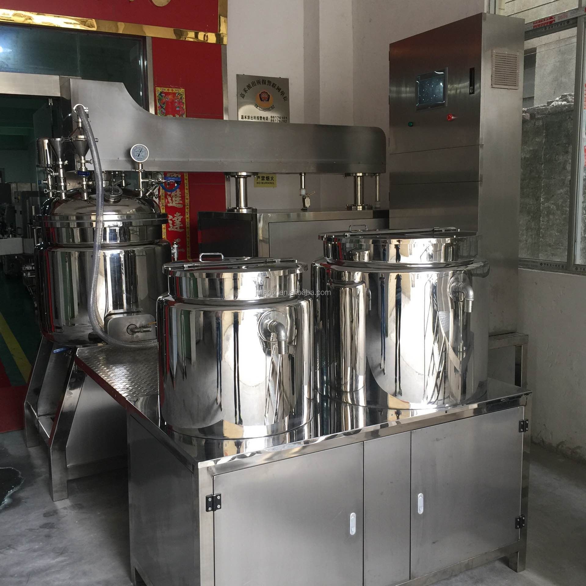 durable paint vacuum mixing tank / paint agitator mixer for paint with homogenizer valves and head 50L 100L 200L 300L 500L 1000L