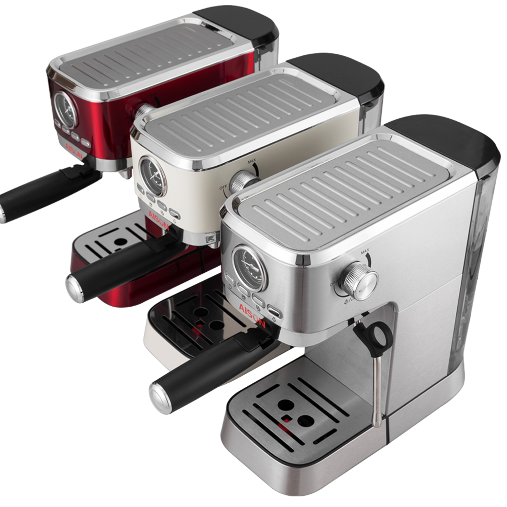 Home Portable Espresso Maker Machine Stainless steel Cafe Machine Cappuccino With Digital Button