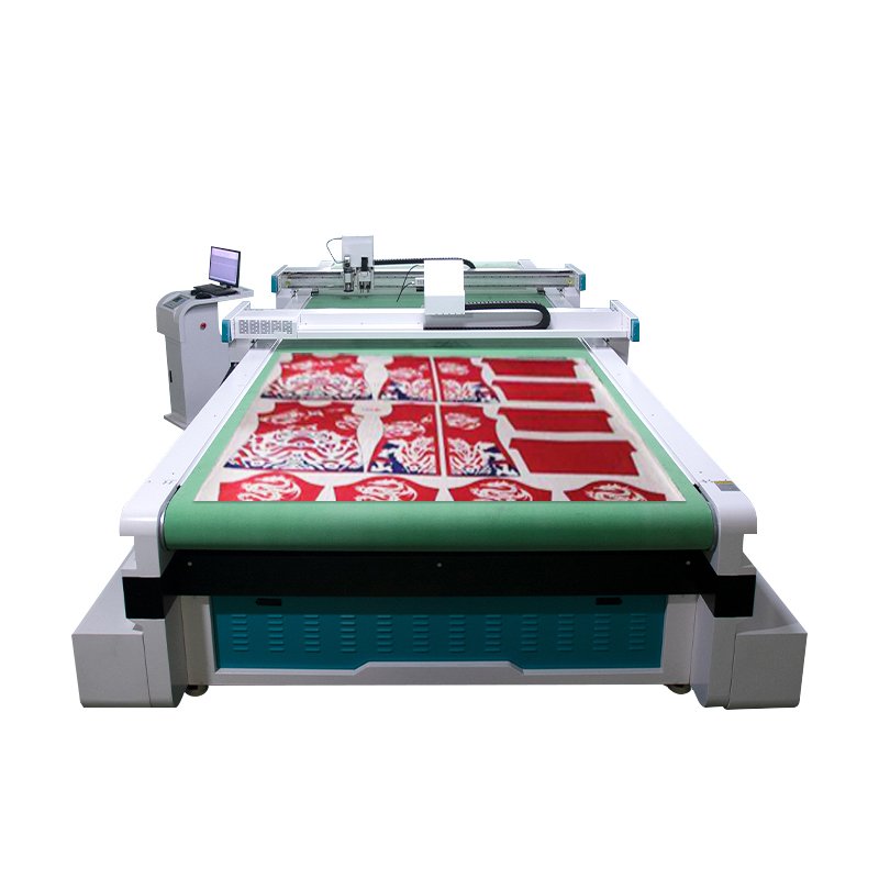 Upholstery Fabric Leather Rotary Vibrating Knife Cutting Men Formal Shoes Making Machine With CE