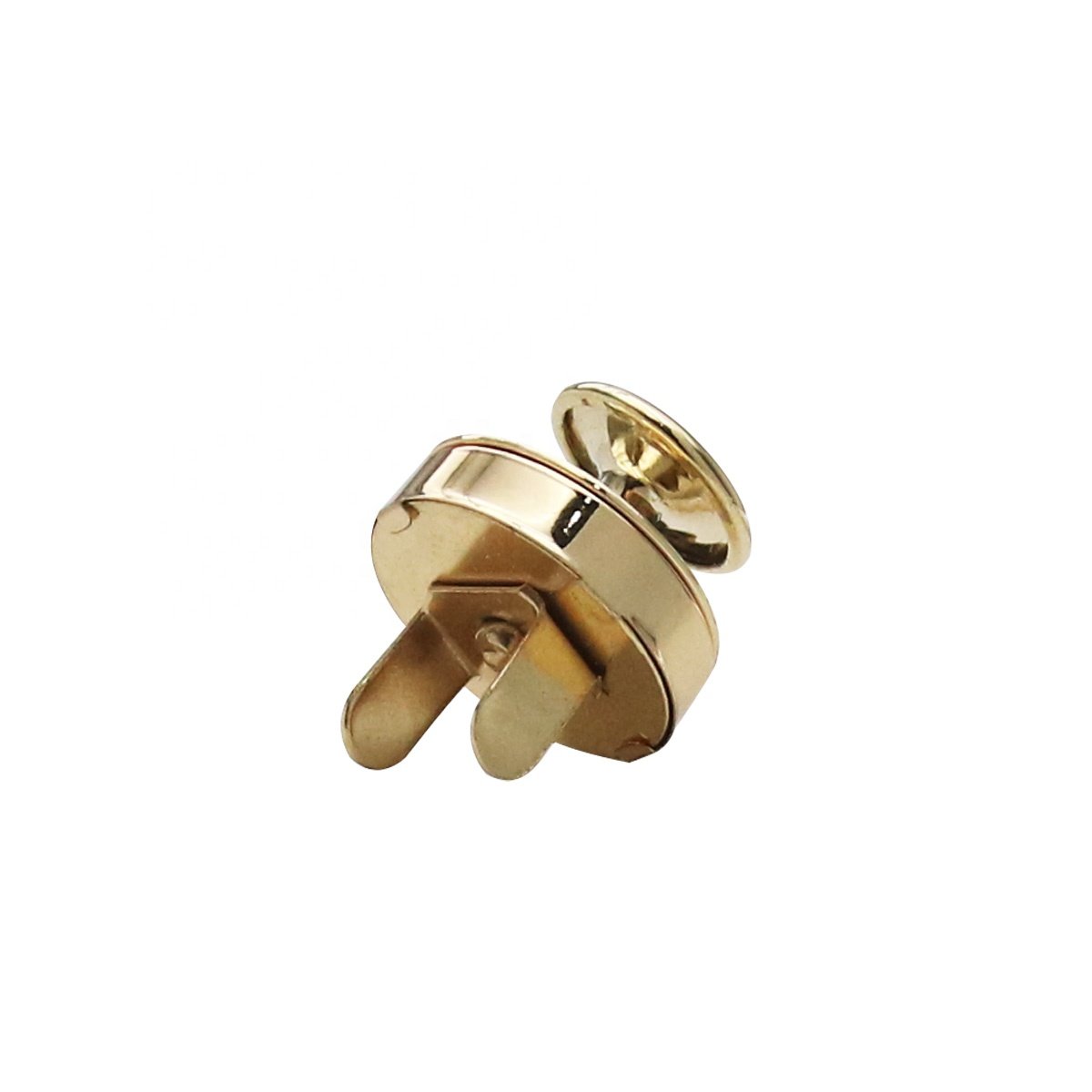 Slim Copper Rivet Magnetic button for handbag Golden 18mm Plain Metal snaps for purse and clothes