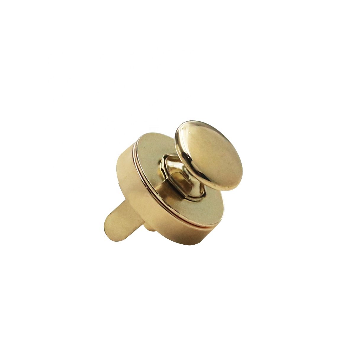 Slim Copper Rivet Magnetic button for handbag Golden 18mm Plain Metal snaps for purse and clothes