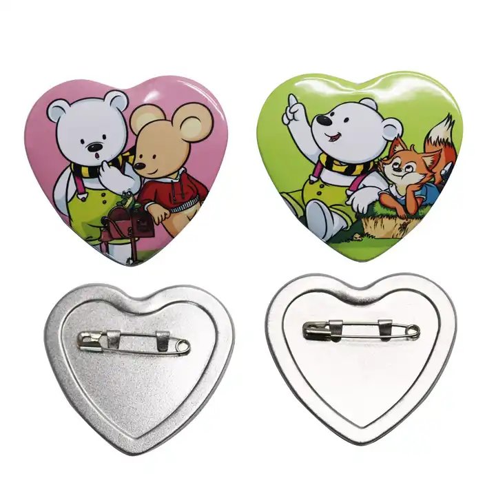 Whole set heart shape metal badge button pin maker making machine including paper cutter
