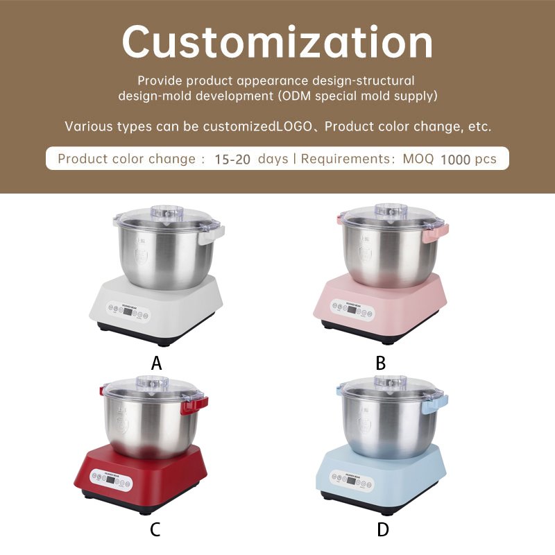 electric multifunctional home pizza cake dumpling bread dough maker food stand mixer making machine