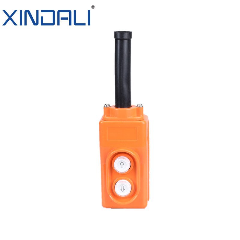 XCD-21 two holes electric crane lift control making machine pvc push button switch box