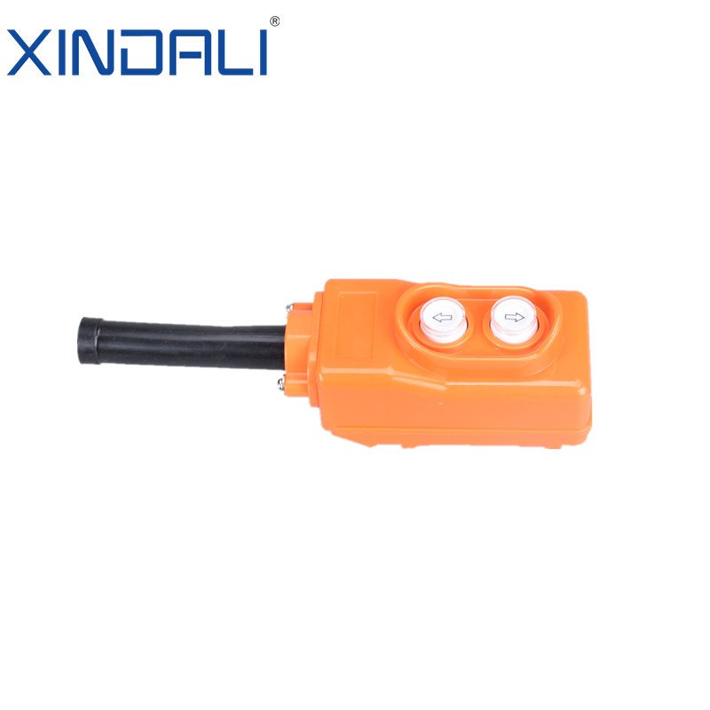 XCD-21 two holes electric crane lift control making machine pvc push button switch box