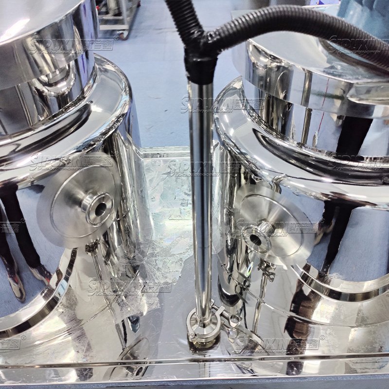 SPX PLC Control Vacuum Mixer Homogenizer Cosmetic Making Machinery For Sun Cream Night Cream