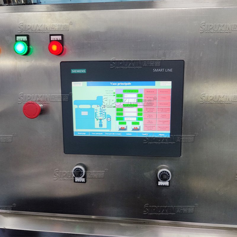 SPX PLC Control Vacuum Mixer Homogenizer Cosmetic Making Machinery For Sun Cream Night Cream