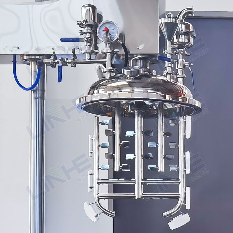 High Shear 100l Vacuum Emulsifying Cosmetic Liquid Mixing Making Machine High Speed Beauty Cosmetic Conditioner Mixing Machine