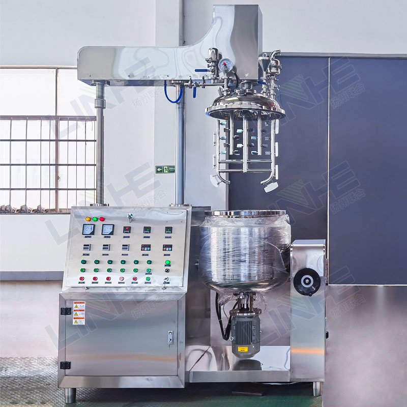 High Shear 100l Vacuum Emulsifying Cosmetic Liquid Mixing Making Machine High Speed Beauty Cosmetic Conditioner Mixing Machine