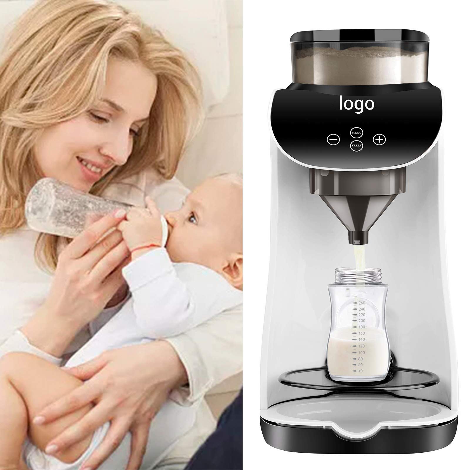 Milk homogenizer machine humanized design one-button brew ultra-low noise powder milk making machine coffee brewing set