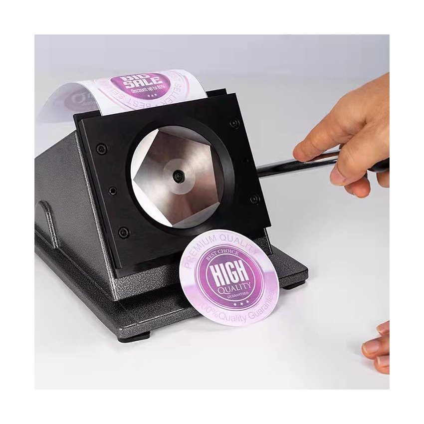 44mm Durable Metal Plastic Badge Maker Machine Easy Pin Button with Paper Cutter Button Making Machines Condition New