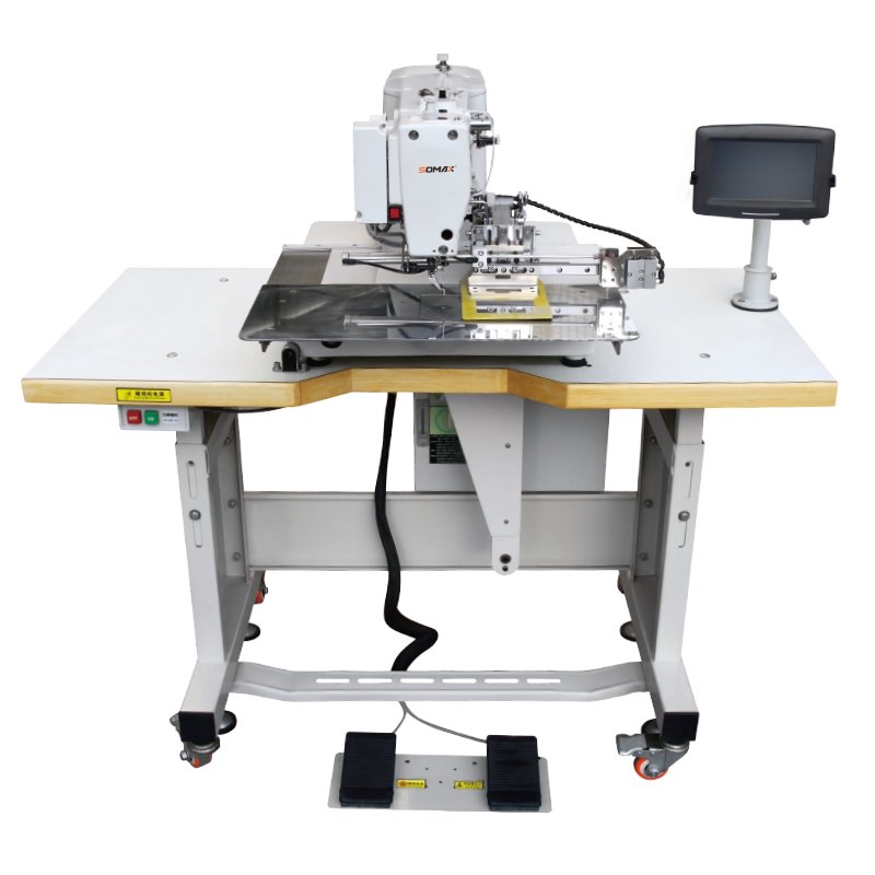 Dahao System Somax SM-18-2 Computer Trademark Label Attaching Pattern Machine For Back Pockets Embroidery Machine