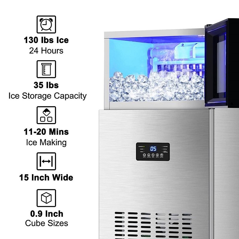 Hertzel hot sale 54kg/24h Commercial Ice Machine Cube Ice Maker Machine with Home Business Ice Maker