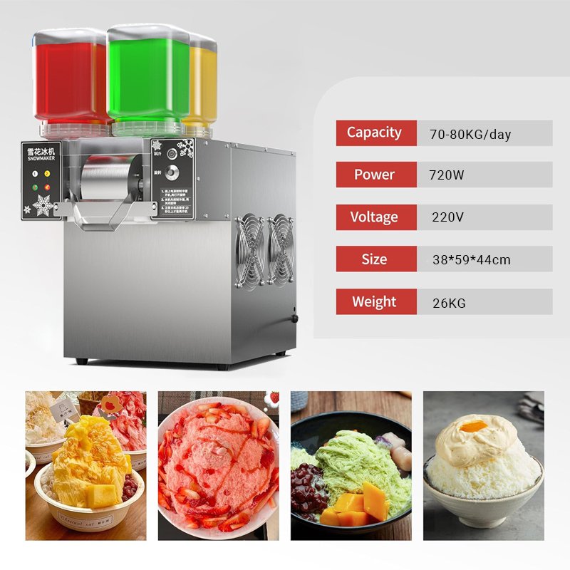 Automatic Snowmaker Machine Fast Milk Snow Ice Shaver Machine Snowflake Ice Crusher snow maker machine