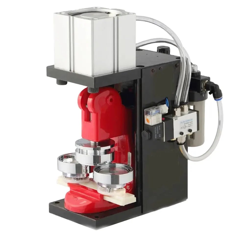 Automatic Pin Badge Maker Button Making Machine Pneumatic Badge Making Machine 25 32 37 44 50 56 58 75mm