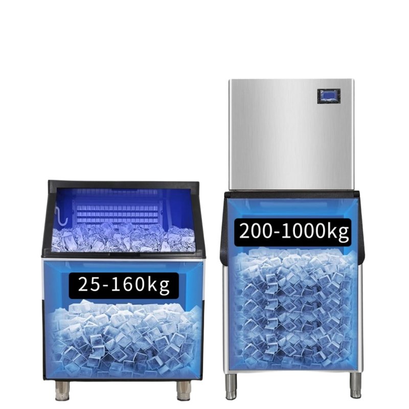 Ice Making Machine Fully automatic blue light disinfection Crescent Ice Machine Machine with flake ice cubes