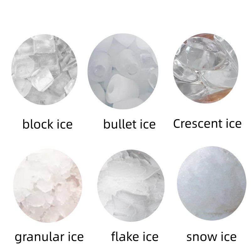 Ice Making Machine Fully automatic blue light disinfection Crescent Ice Machine Machine with flake ice cubes