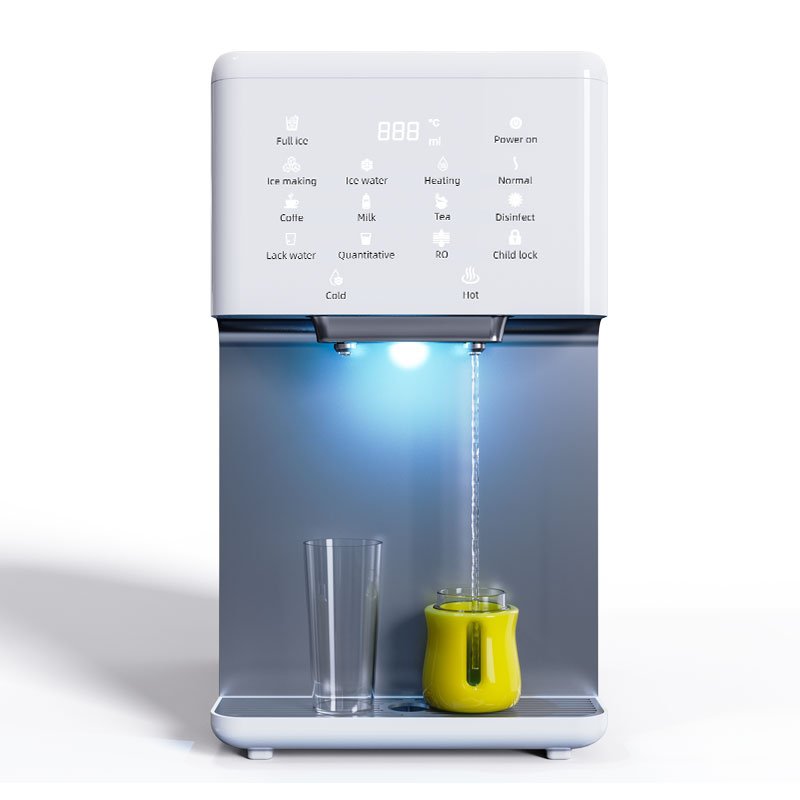 Portable Mini Countertop Electric Ice Cube Machine Household Plastic Bullet Ice Makers for Hotel Car Home Use