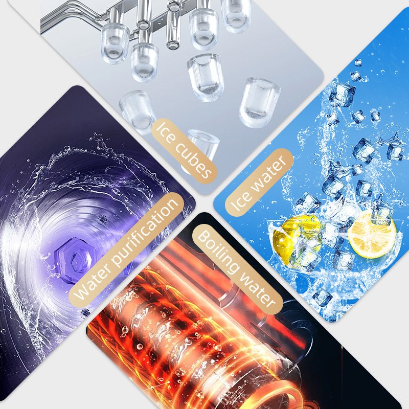 Portable Mini Countertop Electric Ice Cube Machine Household Plastic Bullet Ice Makers for Hotel Car Home Use