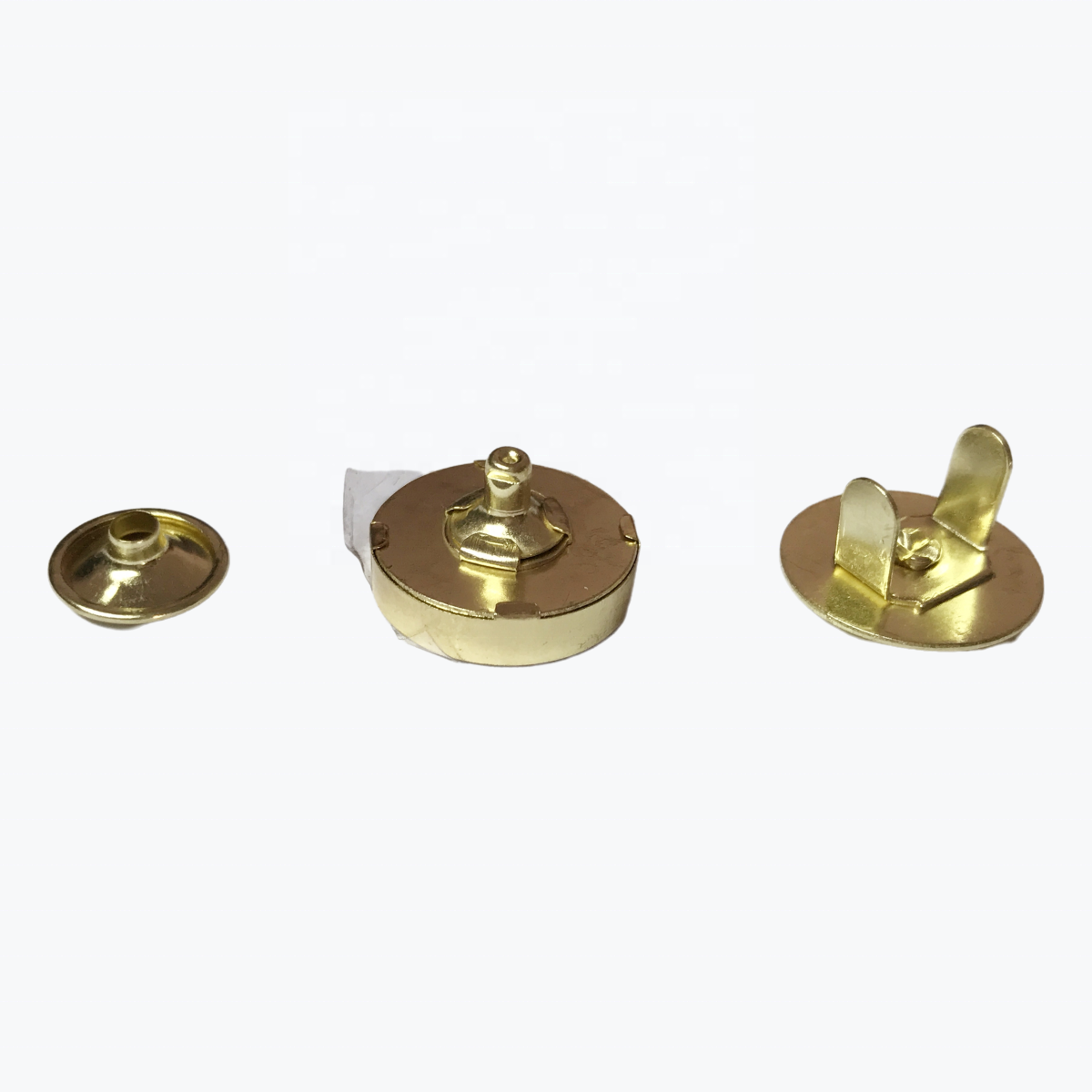 18mm Iron golden Magnetic button for handbag Plain Barrel Plating Metal snaps for purse and clothes