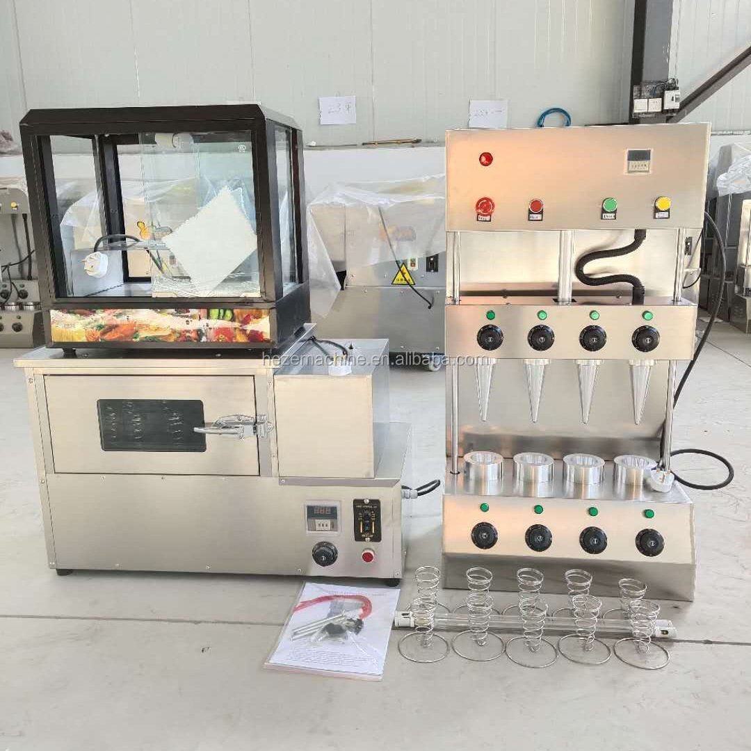 Automatic Edible Donut Ice Cream Tea Coffee Cone Cup Karachi Wafer Biscuit Bake Make Maker Machine Biscuits Cup Making Machine