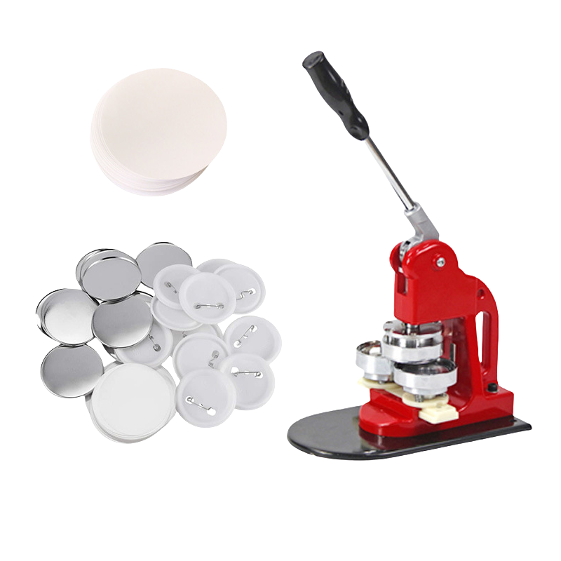 Multiple Sizes Metal Manual Press Tin Pin Maker Button Badge Making Machine Set