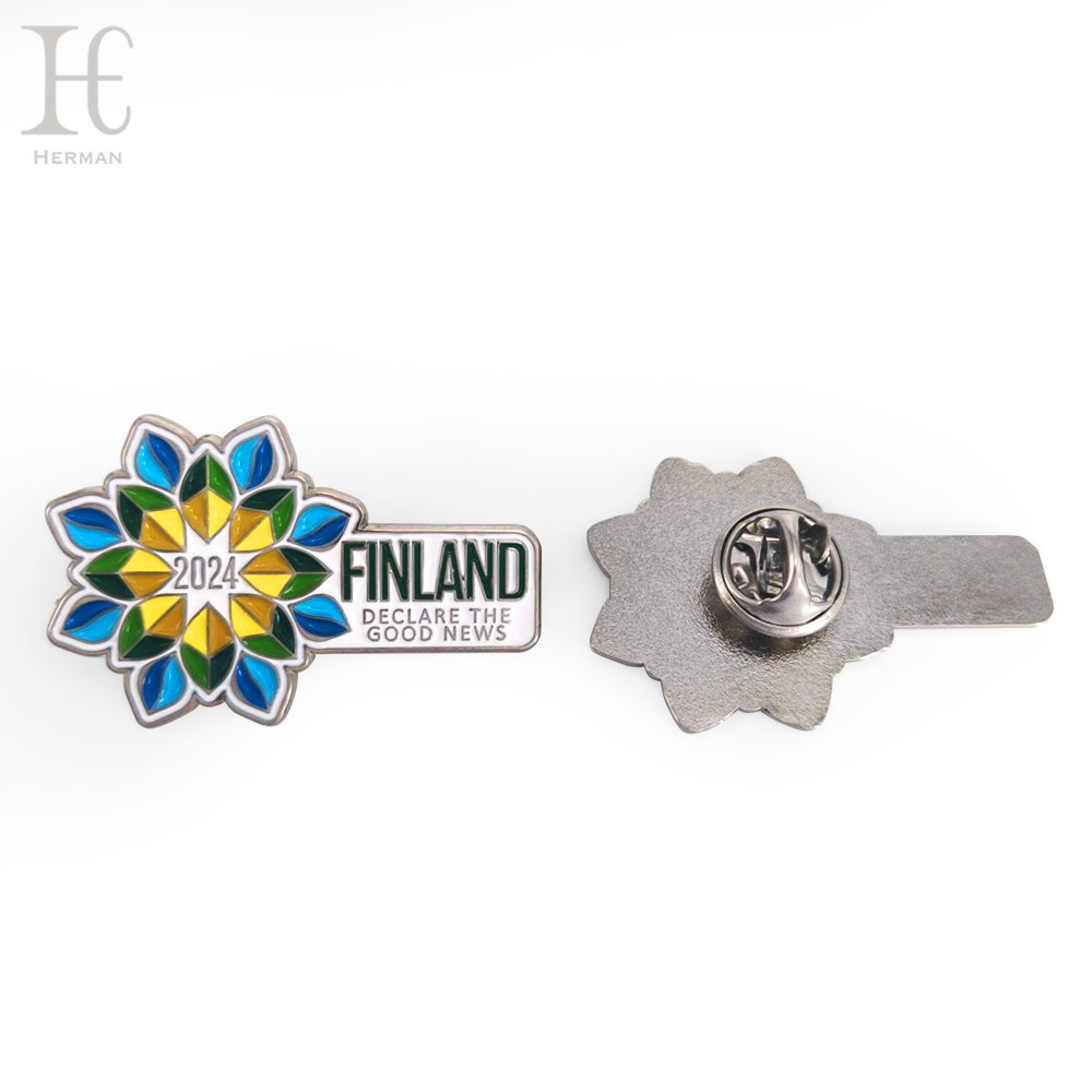 Custom metal enamel School badge Sporting Event Commemorative Medallion Fashion Trend Badge Pin Factory promotion No MOQ