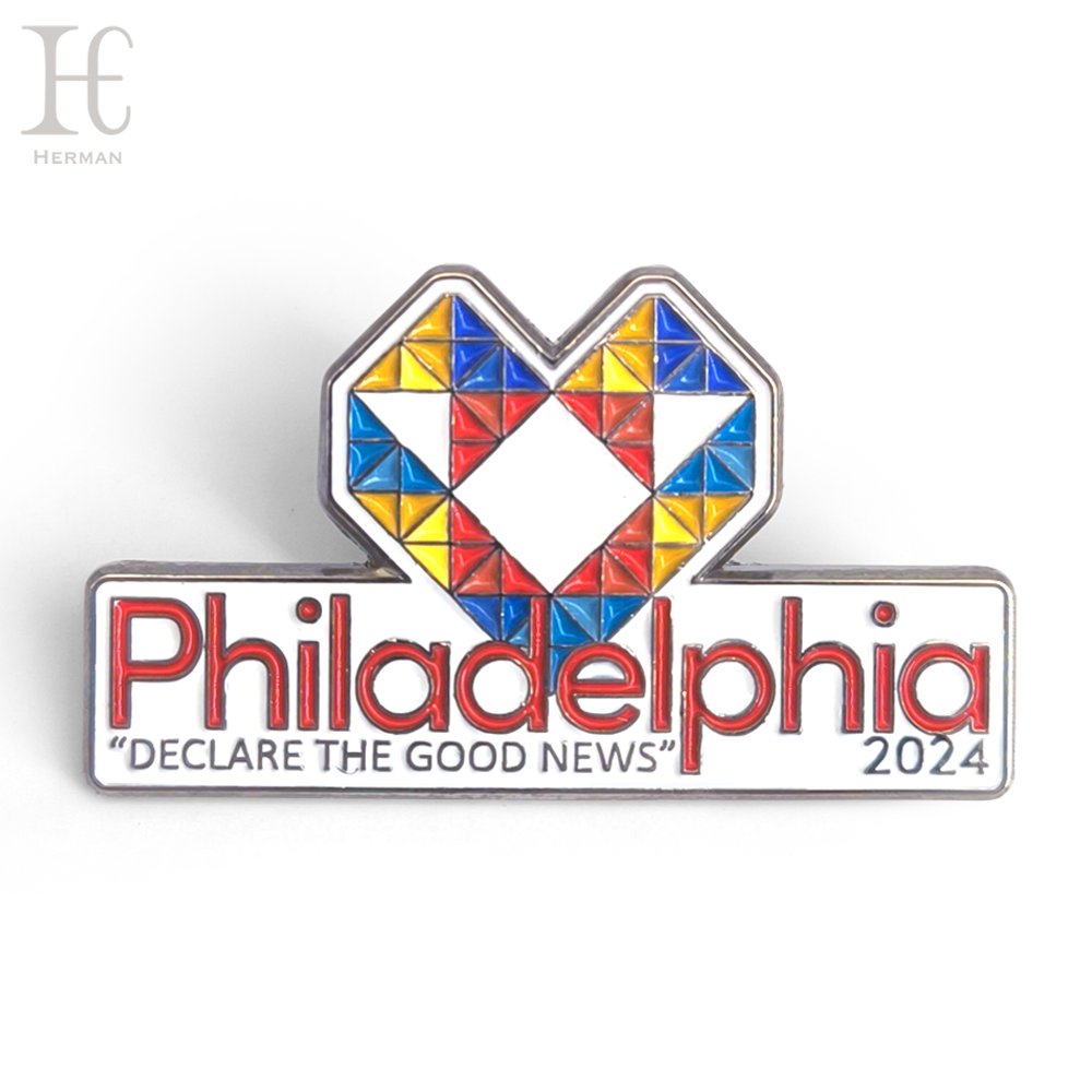 Custom metal enamel School badge Sporting Event Commemorative Medallion Fashion Trend Badge Pin Factory promotion No MOQ