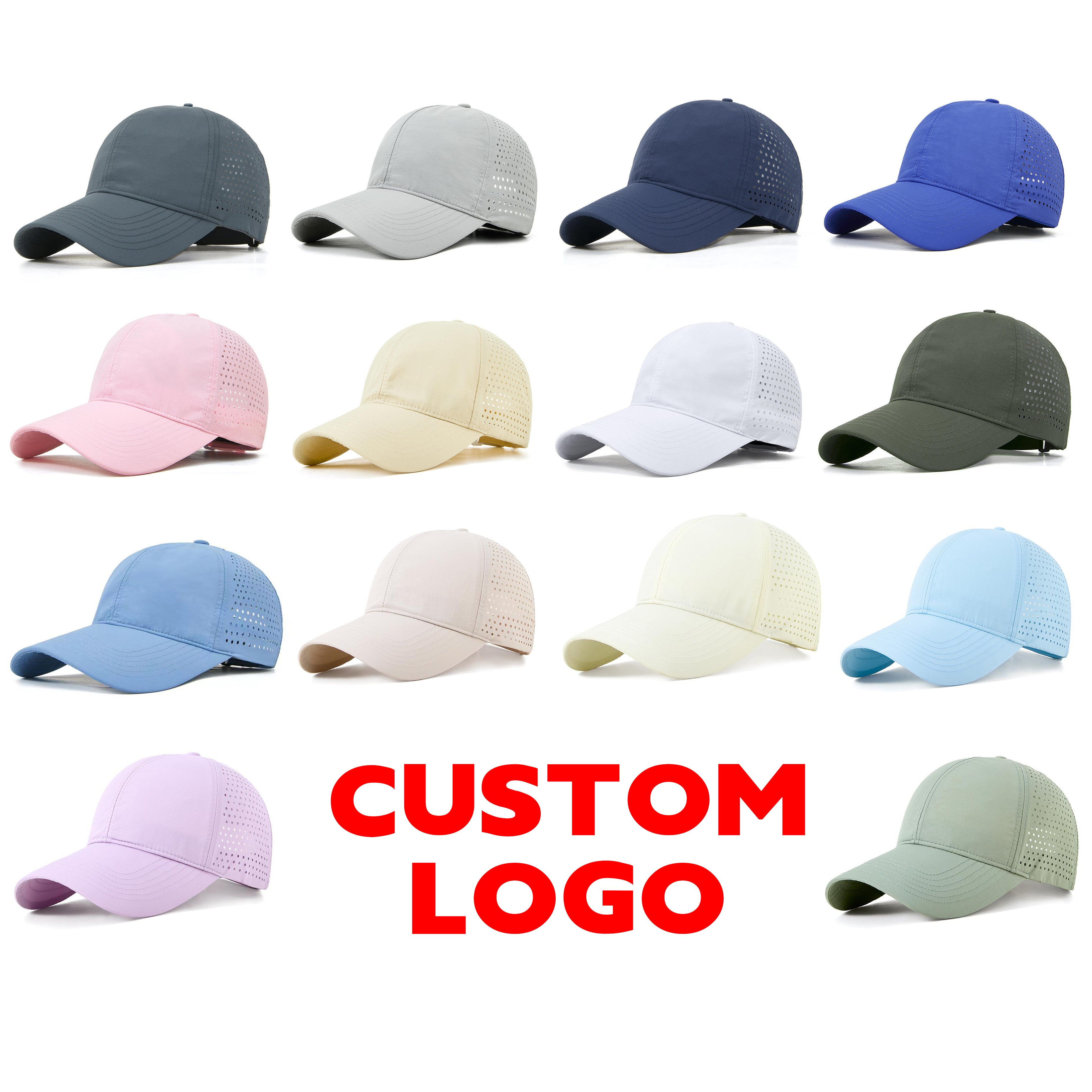 sports breathable comfortable baseball cap Hot selling golf half net high-quality hardtop baseball cap