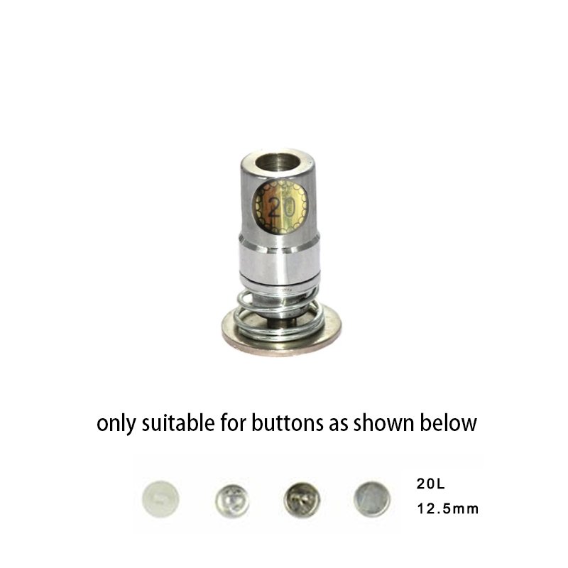 (20L) 12mm Metal Fabric Cover Button Mold Durable Quality Aluminum Buttons Die For Making Buttons Machine