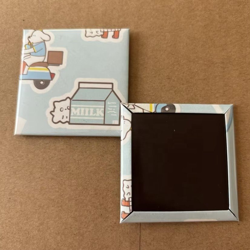 Rectangle badge button picture photo fridge magnet maker machine for home decoration refrigerator magnet machine