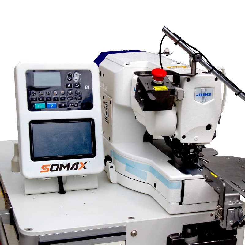 Intelligent Somax SM-05BH 90 rotating computerized Polo shirts button holing straight eyelets stitching industrial sew machine