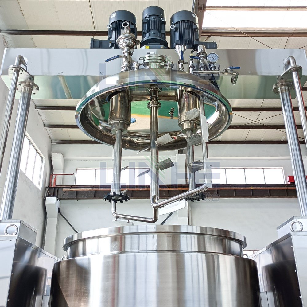 Hair Products Mixing Machine Face Cream Body Lotion Making Machine Vacuum Emulsifying Mixer Machine