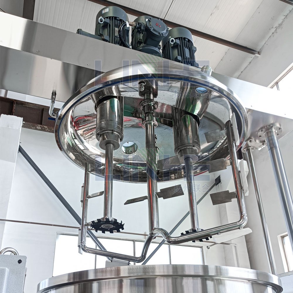 Hair Products Mixing Machine Face Cream Body Lotion Making Machine Vacuum Emulsifying Mixer Machine