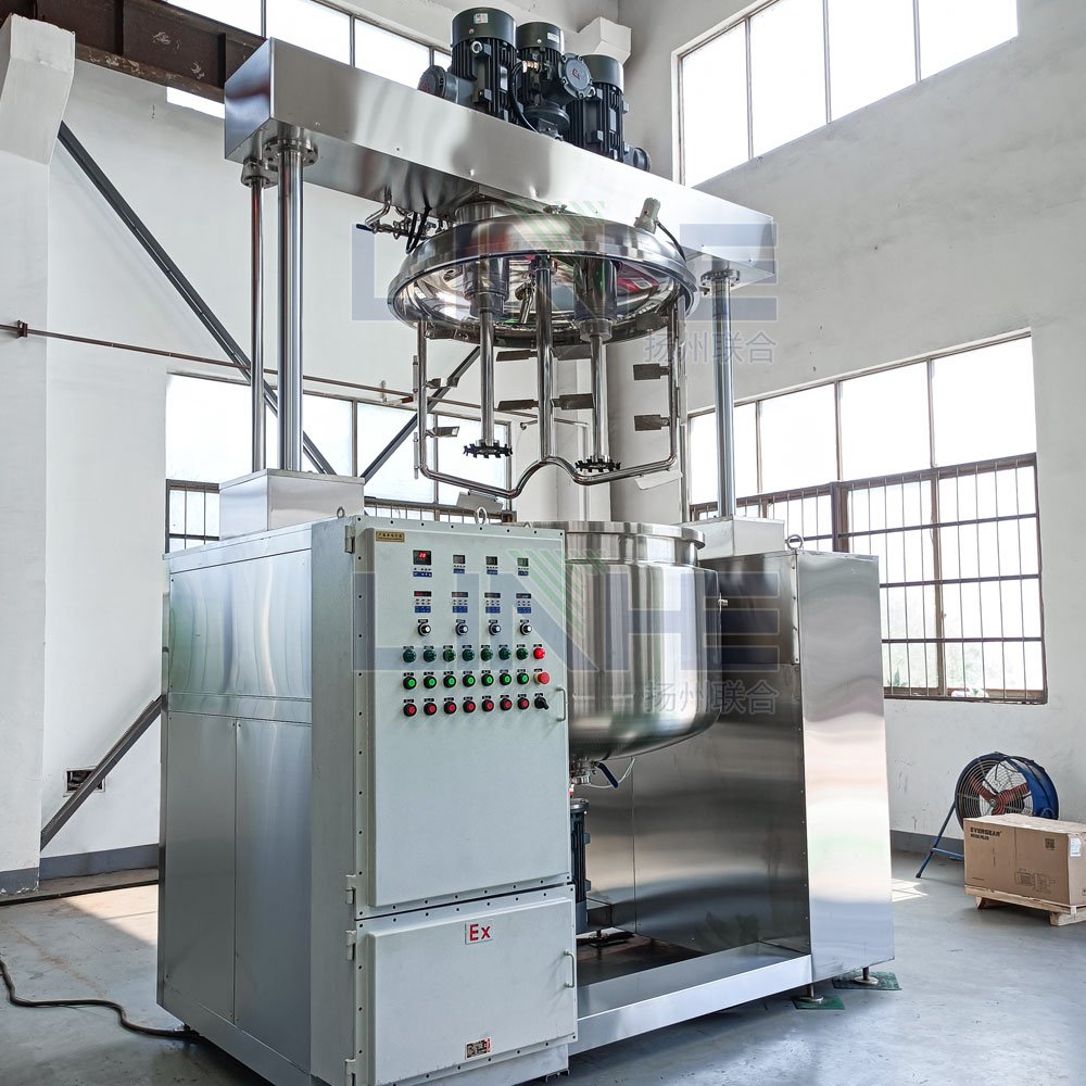 Hair Products Mixing Machine Face Cream Body Lotion Making Machine Vacuum Emulsifying Mixer Machine