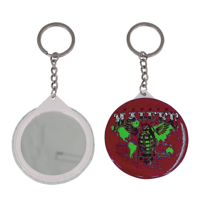 58mm Mirror Button Badge Maker KeyChain material DIY mirror keychain making component of Wholesale